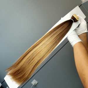 โรงงานดราก้อนบิวตี้ ผมแท้ 100% เรมี่  ขนาด 10-30 นิ้ว สีตามสั่ง ออมเบร บาเลยาจ ต่อผมแบบเทป  พร้อมเทปกาวแบบใช้ซ้ำได้ - Product Image 1