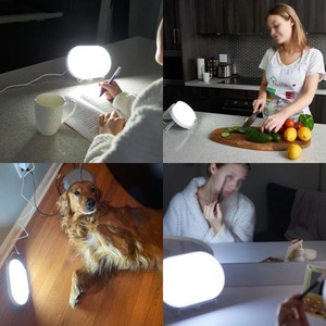 <span class=keywords><strong>Lampe</strong></span> de <span class=keywords><strong>luminothérapie</strong></span> LED à alimentation directe usine, 10000 <span class=keywords><strong>Lux</strong></span>, sans UV, mémoire de luminosité, support mobile, réglable, portable, pour la maison et le bureau - Product Image 2