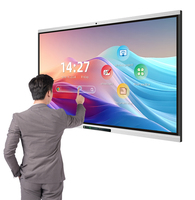 Pantalla Interactiva Inteligente de 86 Pulgadas, 4K LED IR, Android Windows, Sistema Operativo Dual, Cámara de 13MP, 1 Año de Garantía, para Salón de Conferencias