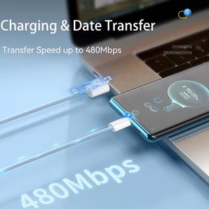 1M 2M 66W 6A USB C Loại C Nhanh Chóng Sạc Bện Dữ Liệu Siêu Nhanh Sạc Cho Huawei iPhone 17 Điện Thoại Di Động Ngân Hàng Điện Sạc - Product Image 3