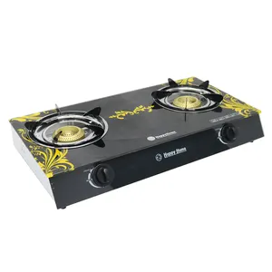 Africa Tempered Glass Gas Stove Cooker Auto-Ignition Support OEM With Manufacture Wholesale Price