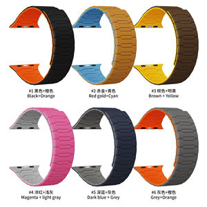 <span class=keywords><strong>Bracelet</strong></span> magnétique en silicone puissant de haute qualité, nouvelle sortie, pour <span class=keywords><strong>Apple</strong></span> <span class=keywords><strong>Watch</strong></span> 49 mm, 46 mm, 45 mm, 44 mm, 41 mm, 40 mm - Product Image 6