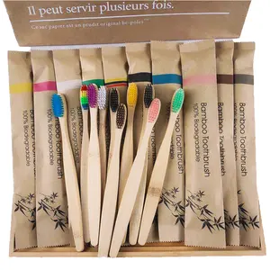 Personalised White Color Bamboo Toothbrushes High Quality and Waterproof Toothbrush Bamboo
