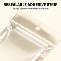 100 pochettes de protection archivistiques transparentes refermables pour cartes gradées PSA, pour la protection des cartes gradées, en vrac