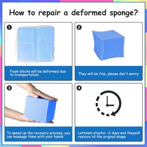 Cubes de mousse de gymnastique Woxin, blocs de terrain de jeu intérieur en polyuréthane pour <span class=keywords><strong>trampoline</strong></span>, skatepark, trampolines - Product Image 4