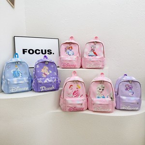 Cartone animato carino bella principessa <span class=keywords><strong>Elsa</strong></span> zaini impermeabili borse da scuola ad alta capacità alla moda in Nylon borsa per le spalle per bambini personalizzati - Product Image 1