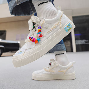 Zapatos de Lona de Diseño que Cambia de Color, Estilo Pareja, Primavera 2026, Calzado Casual de Moda, Cómodo, con Cordones, para Caminar - Product Image 3