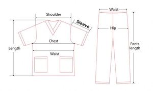 Uniformes de Hospital, Conjuntos de Uniformes Médicos Elegantes de Punto Blanco de Manga Corta a la Moda - Product Image 6
