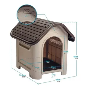 Casa De Perro Raza Mediana Mq Color Wengue - Product Image 5