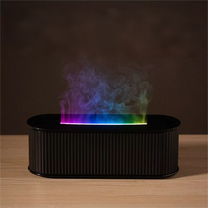 Diffuseur d'huiles essentielles ultrasonique portable 3D à flamme colorée, humidificateur d'air domestique, machine d'aromathérapie – Vente en gros pour fabricants - Product Image 1