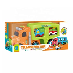 JinYing – <span class=keywords><strong>tracteur</strong></span> de transport en plastique, jouets, transporteur inertiel, friction coulissante, <span class=keywords><strong>camion</strong></span> de <span class=keywords><strong>dessin</strong></span> <span class=keywords><strong>animé</strong></span> avec lumière de musique - Product Image 5