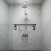 Colonne de douche murale en acier inoxydable de haute qualité et moderne pour salle de bain