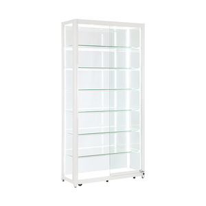 Vitrine murale en aluminium blanc <span class=keywords><strong>Fame</strong></span> Vitrine en verre pleine vision Vitrine pour <span class=keywords><strong>magasin</strong></span> de détail Vitrine en verre - Product Image 4