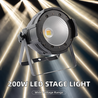 Projecteur LED COB PAR 200W pour studio, théâtre, mariage, contrôlé par DMX512, lumière du jour, CRI80, IP33