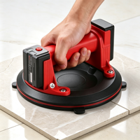 Ventouse électrique portative rechargeable avec affichage numérique et manomètre pour carrelage, verre et marbre