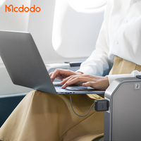 Chargeur GaN tout-en-un Mcdodo 127/128/129 35W avec câble rétractable, 2 ports, design compact, charge rapide PD pour bureau et voyage