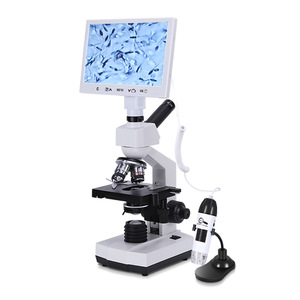 40-1600 배 더블 레이어 모바일 플랫폼과 C-104 LCD 강사 현미경 생물학 실험실 현미경 - Product Image 5