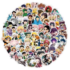 100 Uds Anime colección de dibujos animados Graffiti mezcla tema pegatina niños Notebook Skateboard equipaje portátil pegatinas personalizadas Anime - Product Image 3
