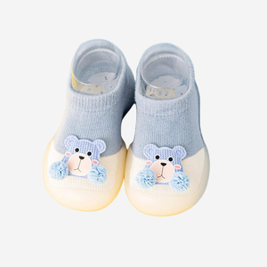 <span class=keywords><strong>Scarpine</strong></span> per Neonati in Misto Cotone con Simpatici Patch Animali - Suola Morbida e Flessibile, Ideali per i <span class=keywords><strong>Primi</strong></span> <span class=keywords><strong>Passi</strong></span> Sicuri - Product Image 1