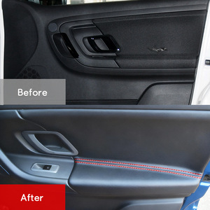 ชุดแต่งขอบประตูรถ Skoda Fabia หนังไมโครไฟเบอร์แท้ 08-14 สำหรับซ่อมแซมแผงภายใน - Product Image 4
