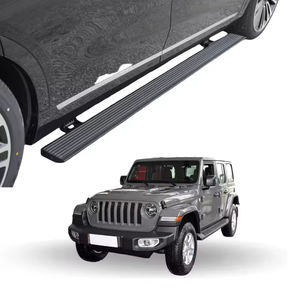 Estribos Laterales de Aleación de Aluminio para Jeep Wrangler JL JLU con Superficie de Placa de Agarre, Barras <span class=keywords><strong>Nerf</strong></span> para Camionetas Jeep - Product Image 2