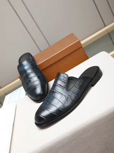 2026 Top Luxury Designer Sneakers Genuine Leather Upper PU Midsole Slip-On Loafers for Men <b>Pointed</b> <b>Toe</b> <b>Flat</b> Anti-Slippery Trend - Product Image 1