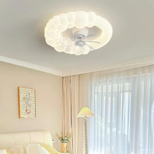 Ventilador de Techo LED de Diseño Moderno con Control Remoto, Lámparas Colgantes Minimalistas Creativas, Cuerpo de ABS Decorativo para Dormitorio y Hogar - Product Image 3