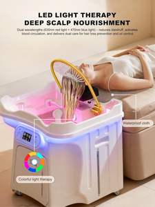 Équipement de spa capillaire japonais, lit portable, hauteur réglable, circulation d'eau, économie d'énergie de 58% (1600W), <span class=keywords><strong>protection</strong></span> IPX4 - Product Image 6