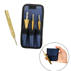 Pexmientas Juego de 3 Brocas Escalonadas HSS con Recubrimiento de Titanio para Metal y Madera, con Vástago Hexagonal y Ranuras Rectas en Espiral - Product Image 5