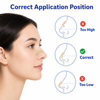 Bandes nasales respirantes anti-ronflement, patch nasal dilatateur pour une meilleure circulation de l'air et un meilleur sommeil