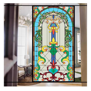 منتجات زجاجية مخصصة بطباعة UV للمكتب أو النوافذ، طباعة بيضاوية الشكل على الزجاج بجودة عالية، ورقة طباعة DTF بتأثير الزجاج المعشق - Product Image 6