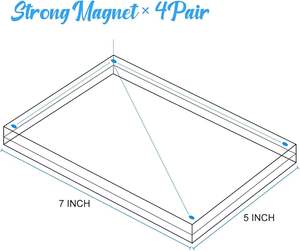 Cadre <span class=keywords><strong>photo</strong></span> magnétique en acrylique N52 en gros, cadre de bureau transparent double face, lot de 3/6/12/24 pour la décoration intérieure et les cadeaux - Product Image 2