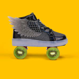 Sneakers per Bambini, <span class=keywords><strong>Scarpe</strong></span> Sportive con <span class=keywords><strong>Luci</strong></span> LED per Ragazze e Ragazzi, Design con Ali in Rete, <span class=keywords><strong>Scarpe</strong></span> Luminose - Product Image 6