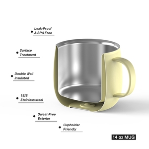 <span class=keywords><strong>Mug</strong></span> à café <span class=keywords><strong>isotherme</strong></span> ANSHENG 14 oz, <span class=keywords><strong>mug</strong></span> à café en acier inoxydable à double paroi <span class=keywords><strong>avec</strong></span> couvercle anti-fuite - Product Image 2