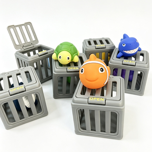 Jouets de plongée amusants pour enfants, pour piscine extérieure et plage, jeu aquatique, ensemble de jouets de <span class=keywords><strong>bain</strong></span> pour tout-petits, boîte à poissons, animaux flottants - Product Image 3