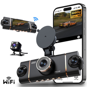 Nueva Cámara para Auto, Caja Negra 1080P Wifi, Dashcam de <span class=keywords><strong>4</strong></span> Canales, DVR para Auto, Visión Nocturna HD, Cámara para Auto con <span class=keywords><strong>4</strong></span> Lentes Wifi - Product Image 1