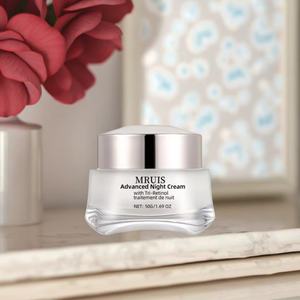 Crème de nuit pour le <span class=keywords><strong>visage</strong></span> de qualité supérieure pour femmes et hommes, <span class=keywords><strong>hydratant</strong></span> raffermissant anti-rides avec du rétinol et du bakuchiol 50g, crée une peau éclatante - Product Image 2