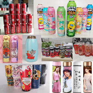 Étiquette de bouteilles de parfum d'eau de <span class=keywords><strong>café</strong></span> personnalisée à grande vitesse tasse sous vide isolée cylindre de couleur imprimante Uv 360 rotative pour tasses à thé au lait - Product Image 6