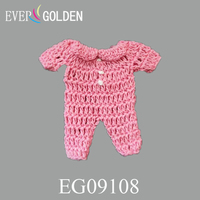 Bunte Baby-Shower Häkel-Dekorationen & -Geschenke Handgefertigtes Mini-Babykleid 100% Baumwolle Elegantes Neujahrsgeschenk mit Schneller Lieferung