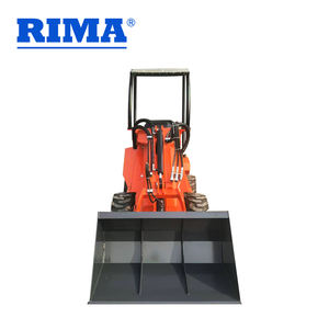 800kg <span class=keywords><strong>Mini</strong></span> Front End <span class=keywords><strong>Loader</strong></span> Compact Wheel <span class=keywords><strong>Loader</strong></span> dengan ban lebar - Product Image 1