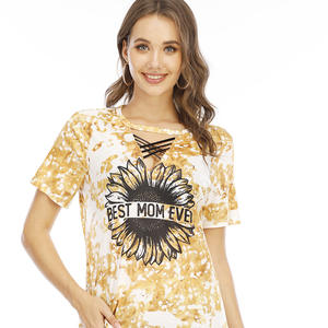 2025 t-shirt oversize in cotone da <span class=keywords><strong>donna</strong></span> di alta qualità 100% lavorato a maglia con stampa di caratteri estivi <span class=keywords><strong>abbigliamento</strong></span> da <span class=keywords><strong>donna</strong></span> - Product Image 5