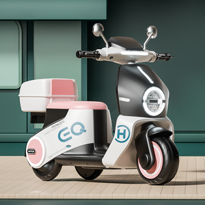 Nouvelle Moto Scooter à 3 Roues pour Enfants, Voiture Jouet Électrique 6V avec Lumières LED, Boîte de Rangement et Repose-Pieds C606, Tricycle Stable - Product Image 2