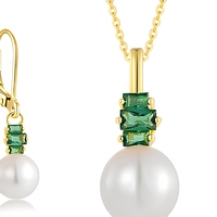 Colliers de mode pour femmes QX CUSTOM Fine Jewelry, délicats, plaqués or 18 carats, argent 925, perle naturelle ronde de qualité AAAA, provenant des mers du Sud.