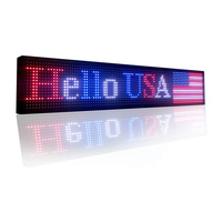 Letrero LED P10 programable, pantalla LED a todo color en movimiento, indicador luminoso colgante para interiores y exteriores con texto desplazable a color.