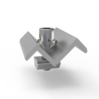 CORIGY nouvelle conception pinces d'extrémité solaires 30mm 35mm pince d'extrémité en aluminium disponible pour système de montage de panneaux solaires