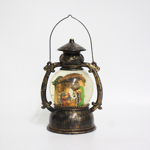 Boîte à <span class=keywords><strong>musique</strong></span> en cristal de Noël avec lumières LED, matériau bionique, écologique, tendance, 20 cm, décoration de la maison, cadeau, vente en gros d'usine - Product Image 5