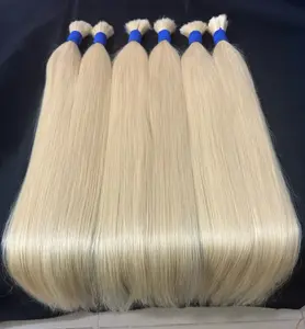 Vietnam Unbinho Cup Vendeur Brésilien Le Diagramme Naturel Blond Wave Microtwist Extension Original Curly Factory Tressage Hair