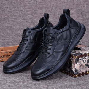 Zapatillas Deportivas Casuales para Hombre, Color Negro, con Cordones, Ligeras, Tallas Grandes, para Primavera, Verano, Otoño e Invierno - Product Image 2