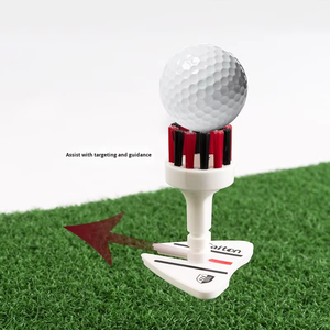 Porte-tees de golf écologique multifonctionnel en plastique, hauteur réglable, taille et longueur personnalisables, impression de logo de marque sur mesure - Product Image 4