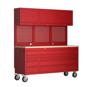 Gabinete de Herramientas de Acero Inoxidable 430 de Alta Resistencia para Taller, Banco de Trabajo Ignífugo Antideformación con Cajón de Almacenamiento - Product Image 4